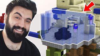 OBSİ ÜSTÜNE CAM DEFANSI YAPTIK Minecraft BED WARS
