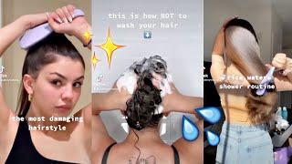 HAIR CARE ROUTINE HACKS AND TIPS THAT YOU NEED TO KNOW  TikTok Hair Compilation