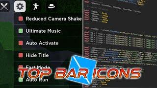 Strongest Battlegrounds Top Bar Icons in Roblox Studio