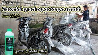 cuci 3 motor tanpa sentuh... tanpa settingan part 1 full cuci no poles