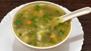 Veg Clear Soup  Vegetable Soup Recipe  Soup Without Corn Flour  Veg Feast