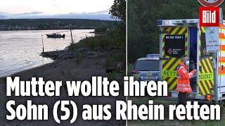 Mutter und Sohn 5 im Rhein ertrunken