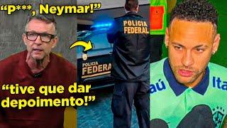 TRETA NETO É LEVADO PARA DEPOR À POLÍCIA APÓS ACUSAÇÃO DE NEYMAR