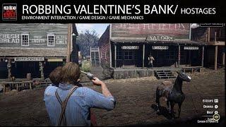 Robbing Valentines bank by taking a hostage to flee Red Dead Redemption 2 Take NPCs Hostage MOD