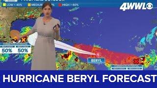Tropical update Could Hurricane Beryl reach the Gulf of Mexico if so when?