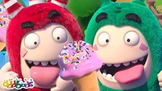 DOUBLE SCOOP Ice Cream Day Oddbods Full Episode  Funny Cartoons for Kids