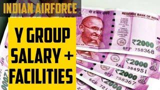 Airforce y group salary + Facilities allowance DA HRA all  IAF Y GROUP 