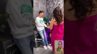 HAHA SHE WAS SO CONFUSED  FUNNY TOWEL PRANK by 123GO Reacts #shorts