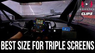 Whats the ideal screen size for a Triple Screen Sim Racing Rig