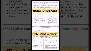 Bihar Police Force Vacancy 2023  total 21000+ vacancies #policevacancy #newvacancy2023 @vkclasses.