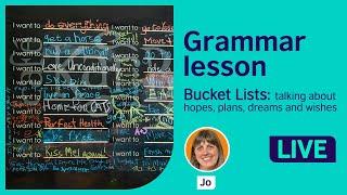 Grammar Lesson Hopes plans and wishes