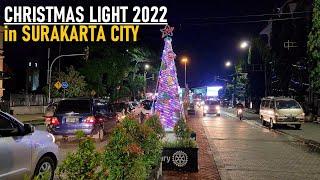 Winter Illumination in Solo City ⁉️ Deretan Pohon Natal sekitaran Balai Kota Surakarta‼️ walk around