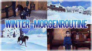 Winter-Morgenroutine im Stall ️ Training + Longieren️  SSO FMA Realistic Roleplay