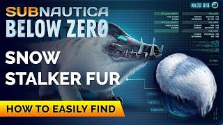How to Get Snow Stalker Fur  Subnautica Below Zero