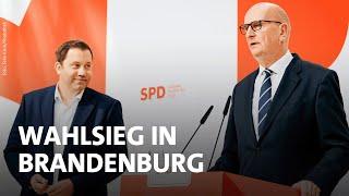 Pressekonferenz mit Dietmar Woidke und Lars Klingbeil zur Brandenburg Wahl