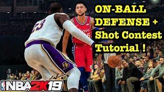 NBA 2K19 On Ball Defense Tutorial How to Shot Contest + Defend Dribble Animations 2K19 Tips #11