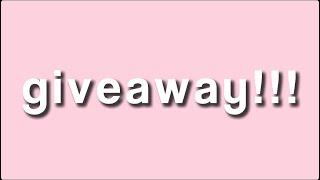 GIVEAWAY FOR 25K SUBSCRIBERS