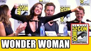 WONDER WOMAN Comic Con Panel - Gal Gadot Chris Pine Connie Nielsen Patty Jenkins