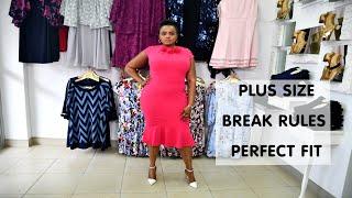 PERFECT FIT  PLUS SIZE  DRESS  PLUS SIZE RULE BREAK  FASHION HUB