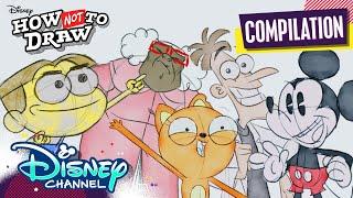 Disney Cartoons Come to Life  Compilation  How Not To Draw  @disneychannel