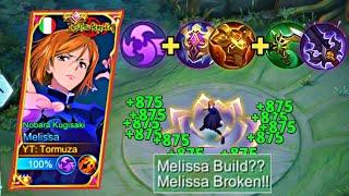 NEW MELISSA BEST EMBLEM & BUILD  MELISSAA OP BUILD  Mobile Legend Bang Bang