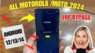 All Motorola Frp Bypass Without Pc New Method 2024  All Moto Frp Bypass Android 121314