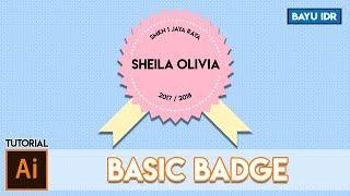 Adobe Illustrator CS6 Tutorial Basic Badge