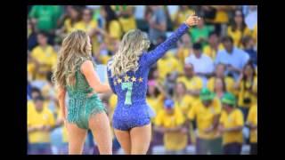 Claudia Leitte and J Lo جنيفير لوبيز على افتتاح كأس العالم في البرازيل 2014