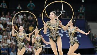 The Chinese team performed perfectly and won the artistic gymnastics competition at Paris Olympics.