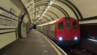 London Underground 1960 Stock L132 TRC666 and L133 passing Gloucester Road