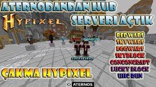 ATERNOSDA HUB SERVERİ Hypixel AÇMAK ? ÇAKMA HYPİXEL  Aternosdan Bedwars Açmak ?