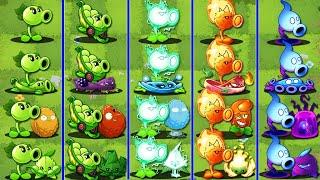 PVZ 2 - Random 5 PEA & Support Plants Battlez - Who Will Win?