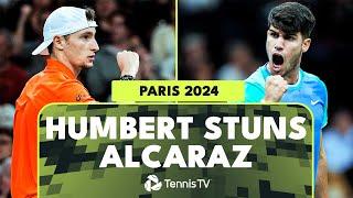 Ugo Humbert TAKES DOWN Carlos Alcaraz  Paris 2024 Highlights