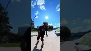 180 Jump on Rollerskates #shorts