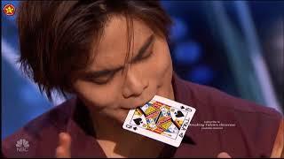 Shin Lim BEST Close UP Card Magic  Americas Got Talent 2018 Auditions S13E01