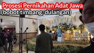 Prosesi Pernikahan Adat Jawa bobot timbang dulangan