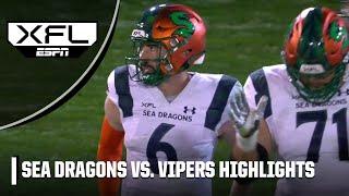 Seattle Sea Dragons vs. Vegas Vipers  XFL Full Game Highlights