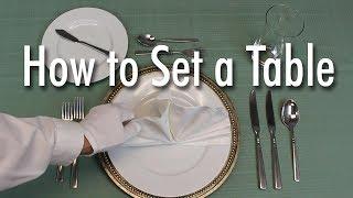 Learn How to Set a Formal Dinner Table