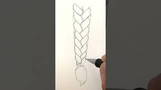 How to Easily Draw Braids