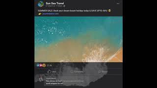 Beach Facebook Dark CreateStudio Video Templates