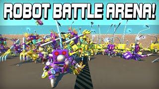 I Built a Clash Royale Style Robot Battle Arena in Scrap Mechanic