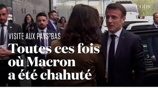 Emmanuel Macron aux Pays-Bas  sa visite chahutée à plusieurs reprises