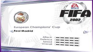 PC  FIFA 2002  CHAMPIONS LEAGUE  ECC  REAL MADRID CF  LONGPLAY