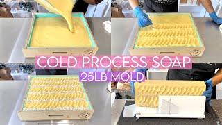 Making Cold Processed Soap In My New 25lb Mold