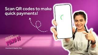 Wherever you go just scan and pay with YONO