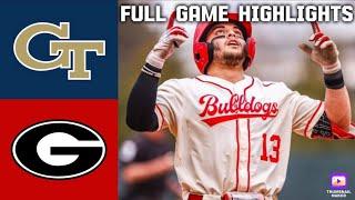 Georgia vs Georgia Tech Baseball FULL GAME HIGHLIGHTS  2024 College Baseball Highlights  3224