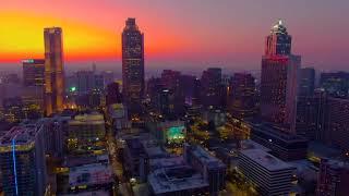 Unbelievable Atlanta Cityscape Sunset Views  Aerial Drone Adventure Georgia