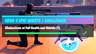 Fortnite - Epic Quest - Eliminations At Full Health And Shields