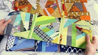 Sewing with scraps How to make a patchwork carpet