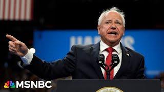 LIVE Tim Walz speaks live as Harris campaign surges and Trump scrambles